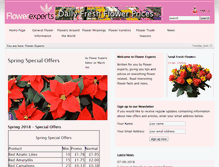 Tablet Screenshot of flowerexperts.com